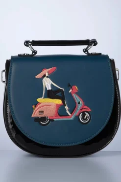 Outlet Portofino Handtas In Zwart En Blauw Vrouwen Tassen