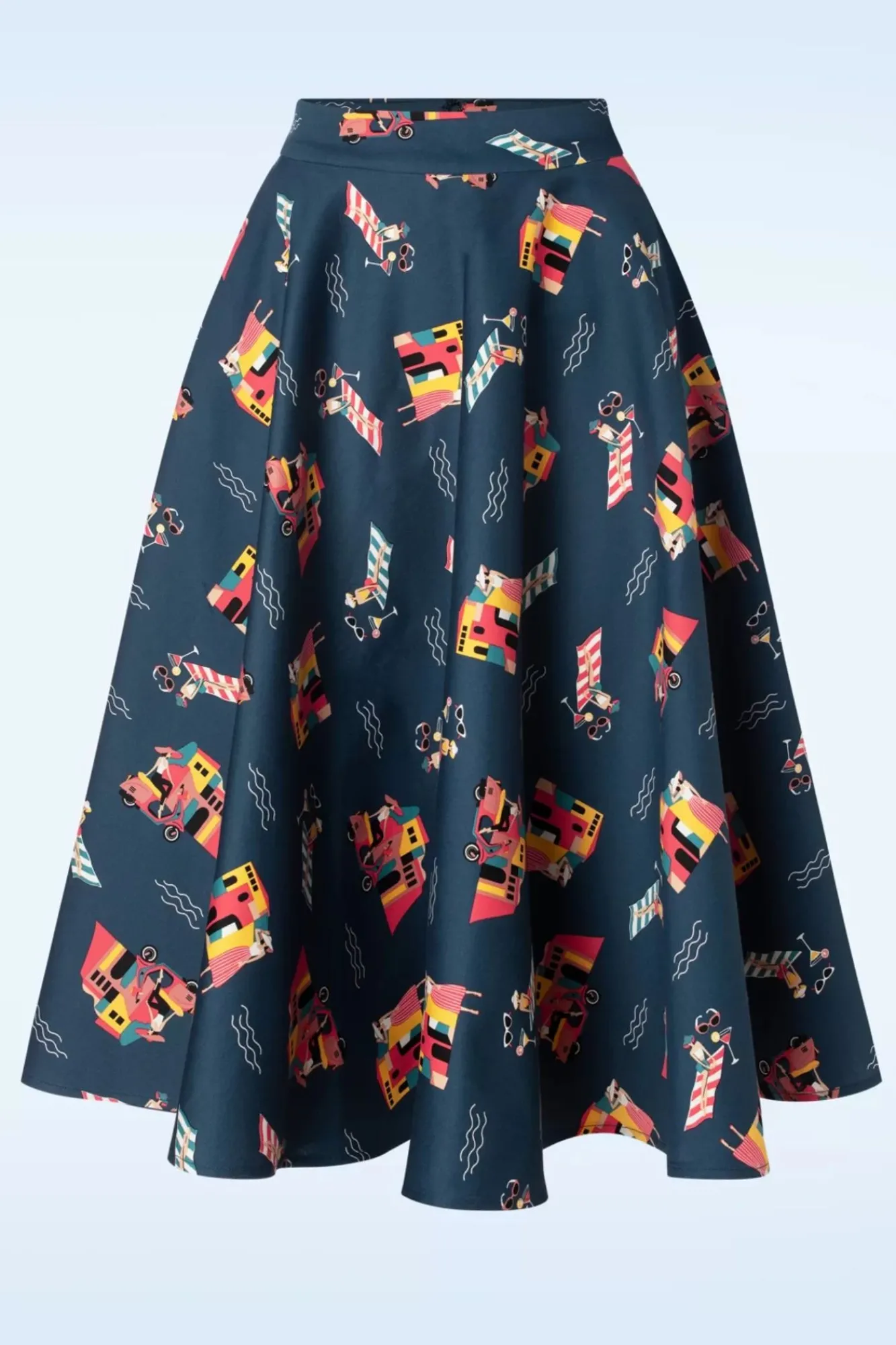 Portofino Living Swing Rok In Blauw Vrouwen Rokken