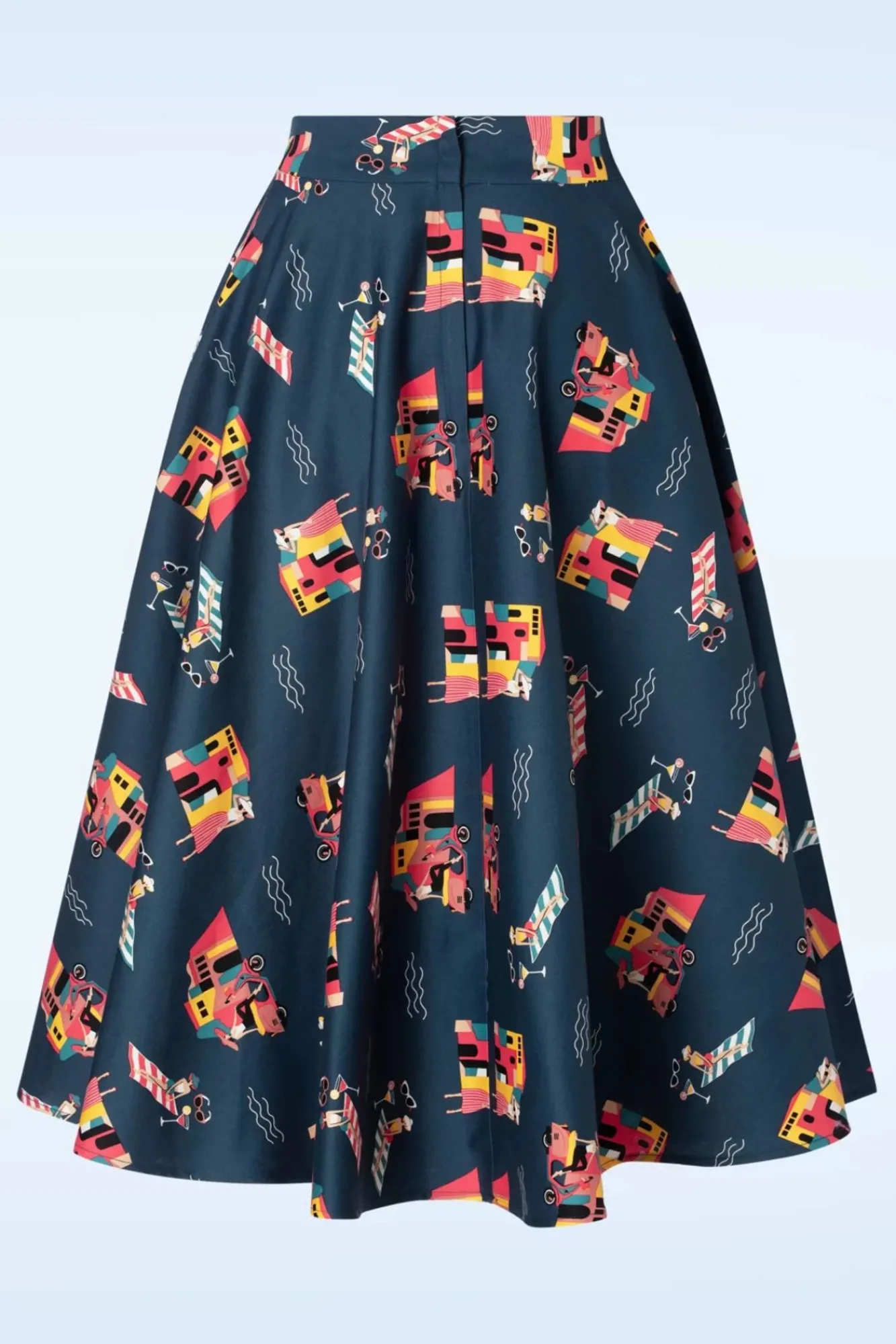 Portofino Living Swing Rok In Blauw Vrouwen Rokken