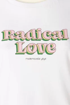 Hot Radical Love T-Shirt In Ecru Vrouwen T-Shirts