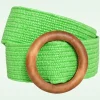 Online Raffia Riem In Limoengroen Vrouwen Riemen