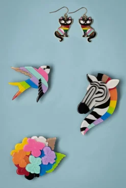 Sale Rainbow Heartfelt Hydrangea Broche Vrouwen Sieraden