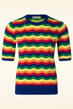 Rainbow Waves Jumper In Multi Vrouwen Truitjes