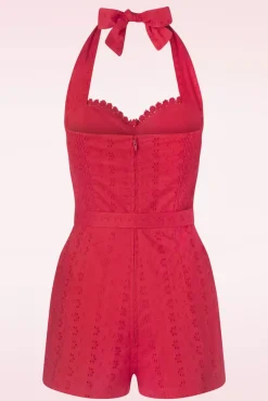 Online Raven Playsuit In Rood Vrouwen Playsuits & Jumpsuits