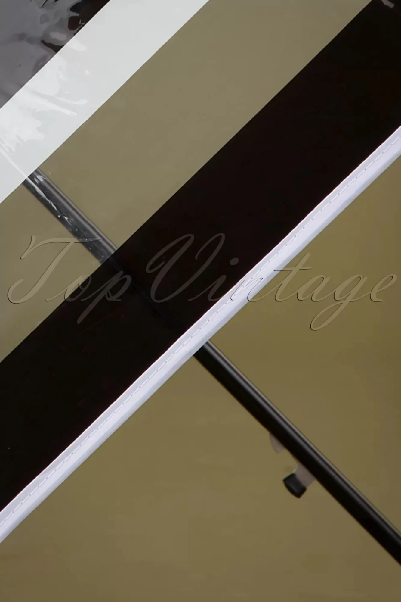 Rayures Transparent Dome Paraplu In Zwart En Wit Vrouwen Paraplu's