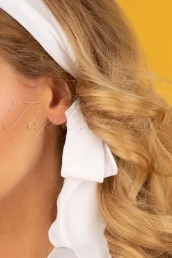 Best Retro Sjaal En Hoofdband In Wit Vrouwen Haaraccessoires