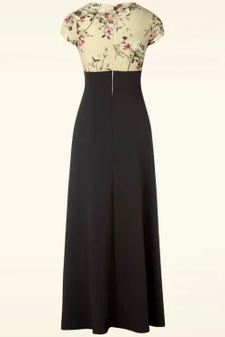Best Rinda Floral Maxi Jurk In Zwart Vrouwen Maxi Jurken