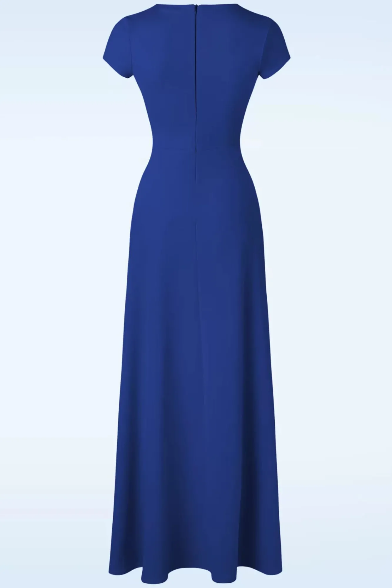 Clearance Rinda Maxi-Jurk In Koningsblauw Vrouwen Plus Size Jurken