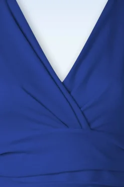 Clearance Rinda Maxi-Jurk In Koningsblauw Vrouwen Plus Size Jurken