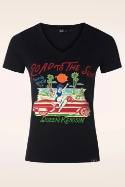 Clearance Road To The Sun T-Shirt In Zwart Vrouwen T-Shirts