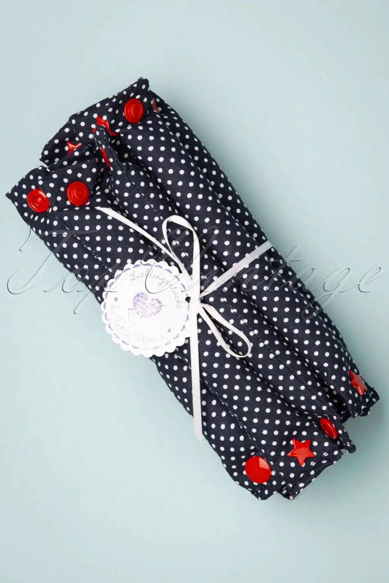 Rock The Dots - Set Van 12 Krulspelden In Marineblauw Vrouwen Haarstyling