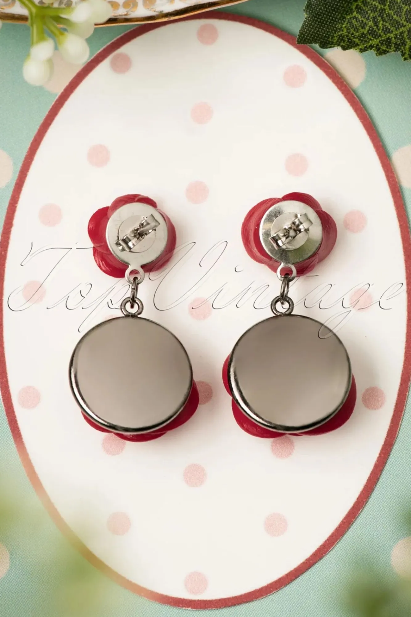 Romantische Rode Rozen Oorbellen Vrouwen Sieraden