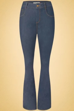 Hot Rosa Jeans In Denimblauw Vrouwen Broeken