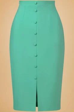 Hot Rose Lee Pencilrok In Mintgroen Vrouwen Rokken