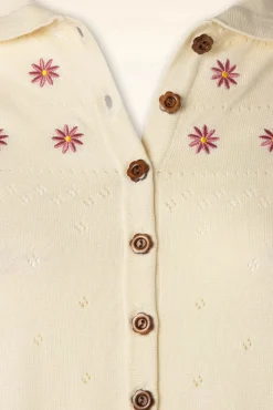 Clearance Rose Vest In Gebroken Wit Vrouwen Vestjes