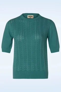 Discount Ruth Sweater In Teal Vrouwen Truitjes
