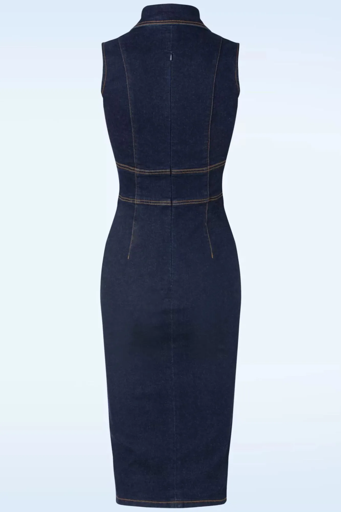 Best Sadie Pencil Jurk In Classic Denim Vrouwen Plus Size Jurken