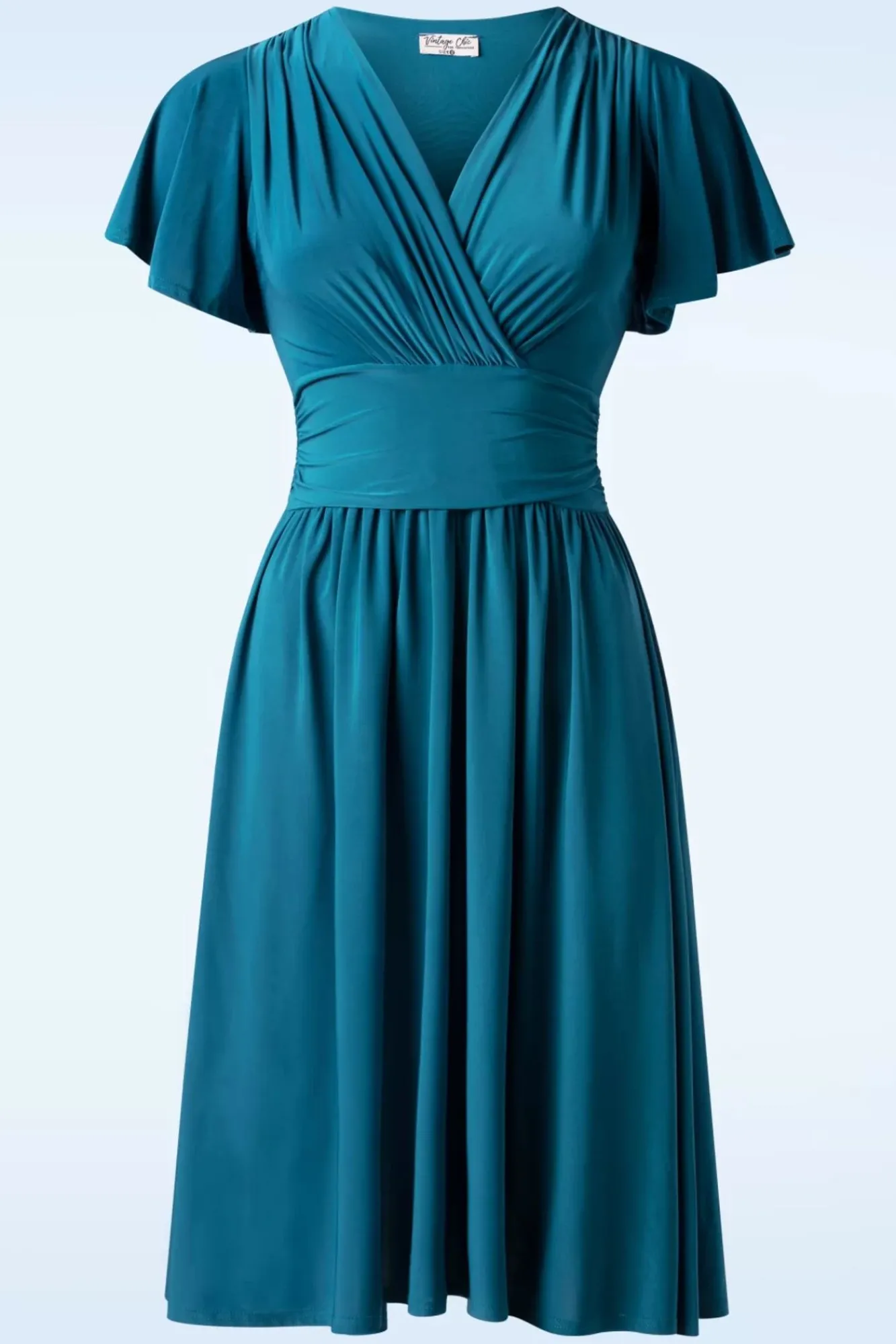 New Sadie Slinky Swing Jurk In Teal Vrouwen Plus Size Jurken