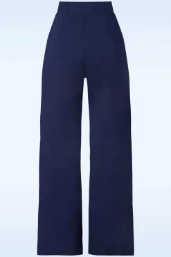 Outlet Sasha Pantalon In Marineblauw Vrouwen Broeken