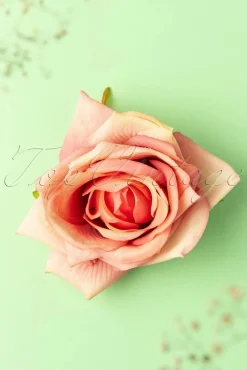 Outlet Scented Love Flower Haarclip In Koraal Vrouwen Haaraccessoires