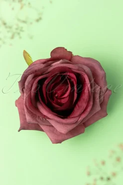 Discount Scented Love Flower Haarclip In Bordeauxrood Vrouwen Haaraccessoires