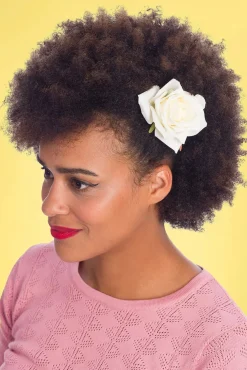 Sale Scented Love Flower Haarclip In Romig Wit Vrouwen Haaraccessoires