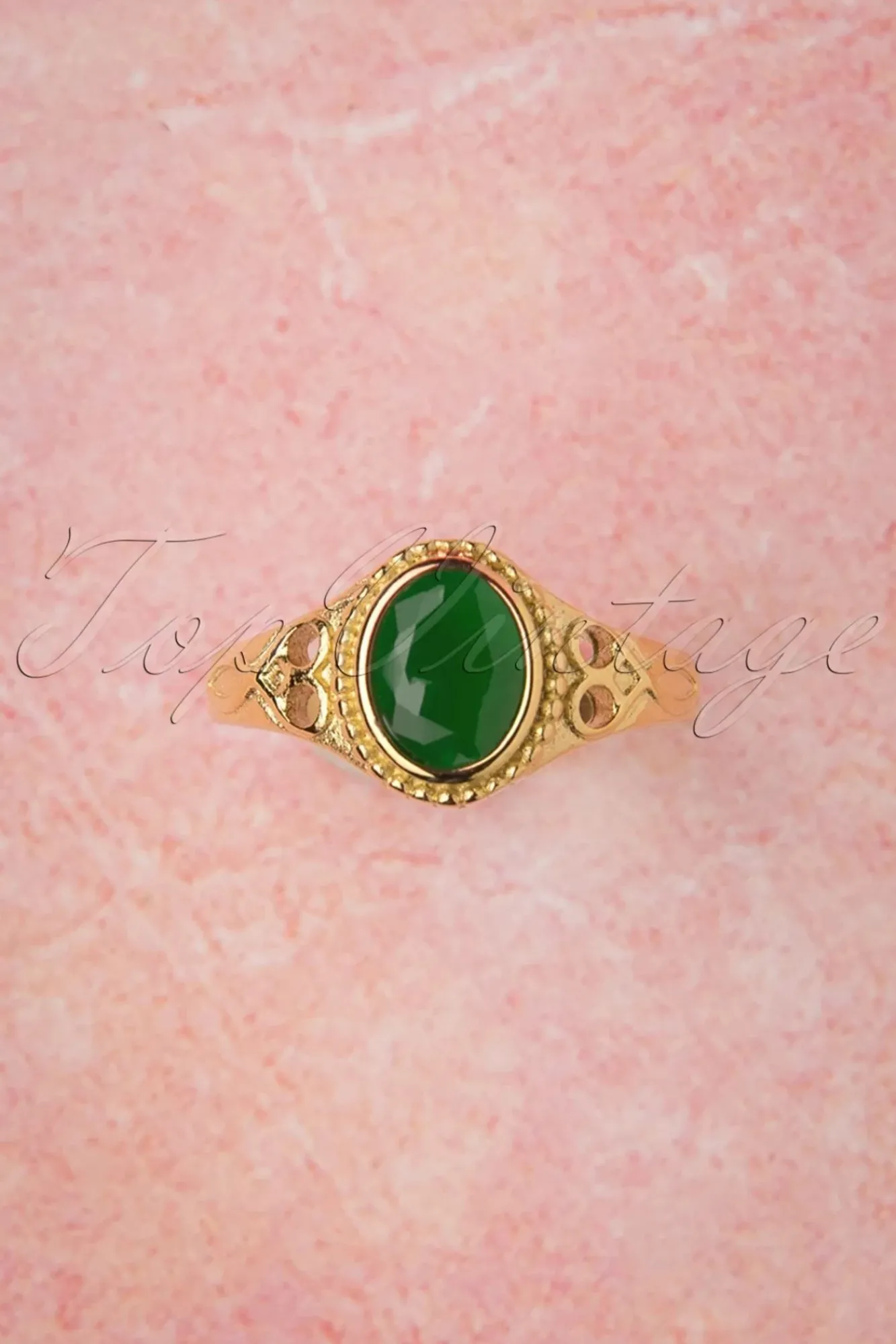 New Selflove Ring In Goud En Groen Vrouwen Sieraden