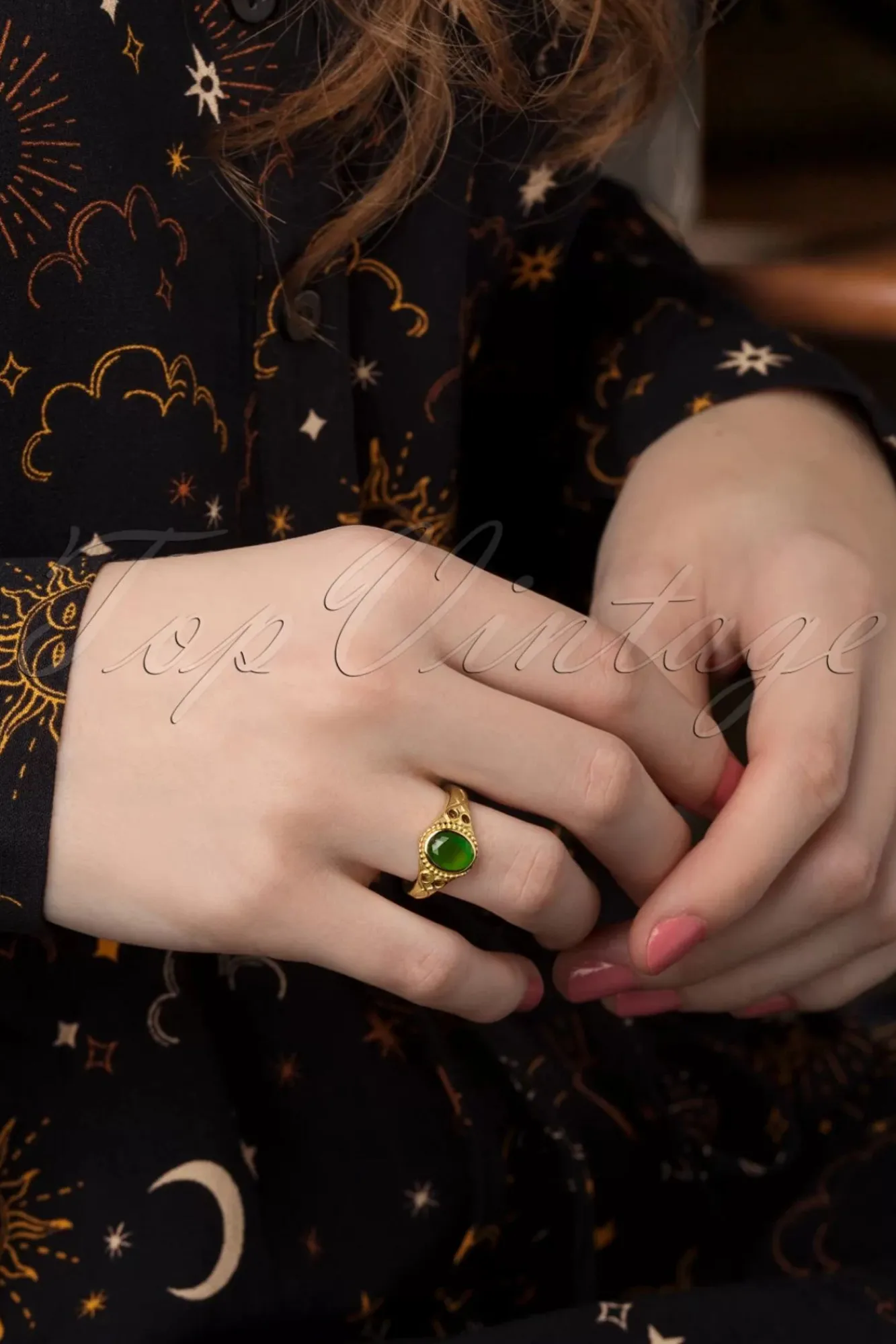 New Selflove Ring In Goud En Groen Vrouwen Sieraden