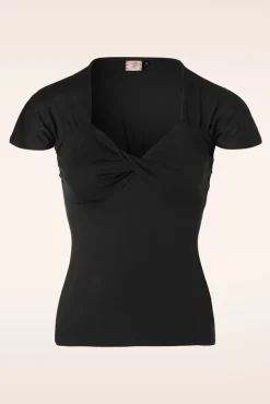 Online She Who Dares-Topje In Zwart Vrouwen T-Shirts