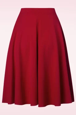 Outlet Sheila Swingrok In Lippenstiftrood Vrouwen Rokken
