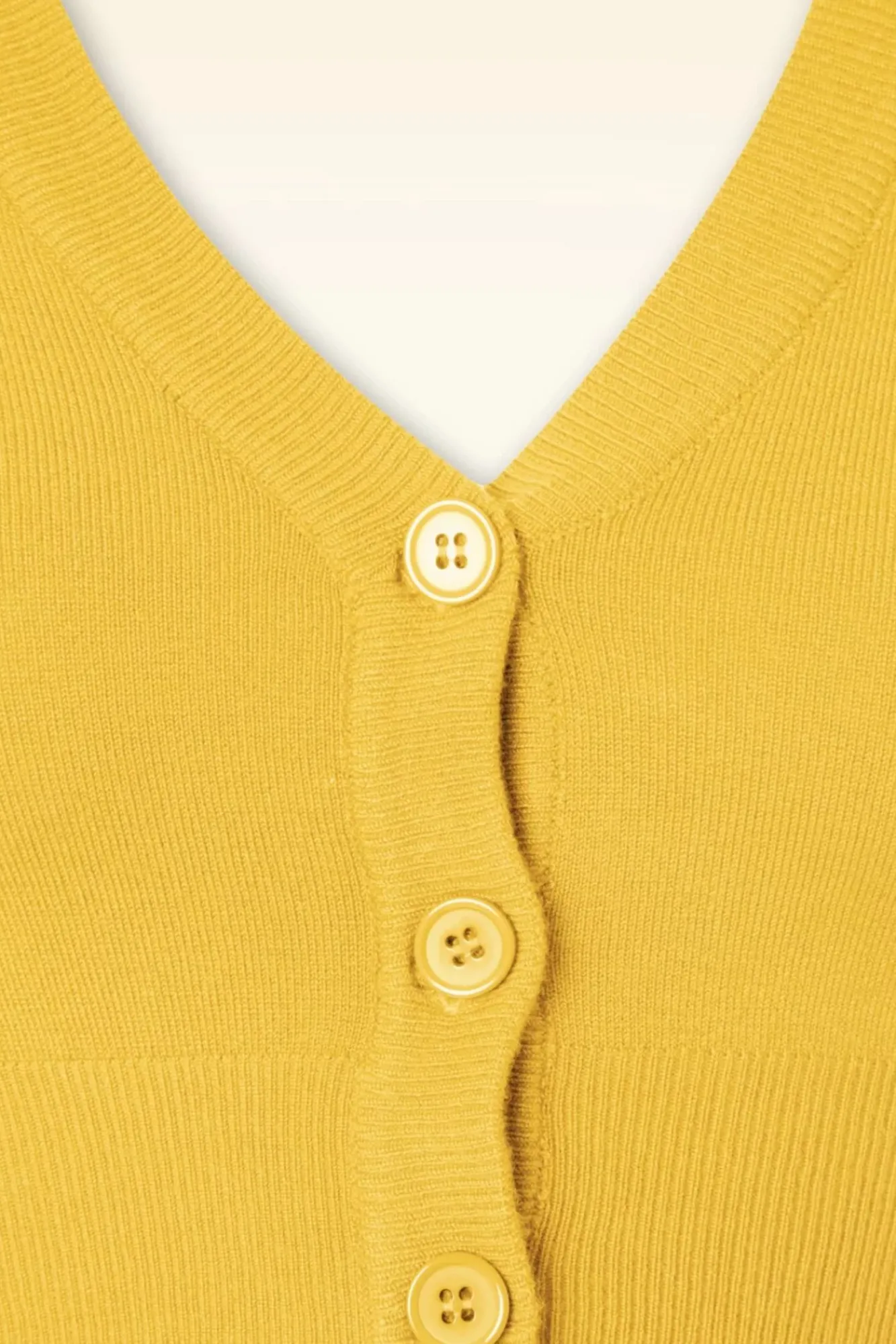 Hot Shela Cropped Vest In Custardgeel Vrouwen Vestjes