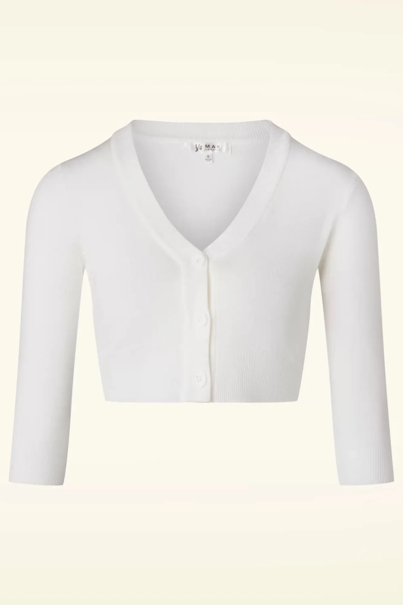 Hot Shela Cropped Vest In Ivoor Vrouwen Vestjes