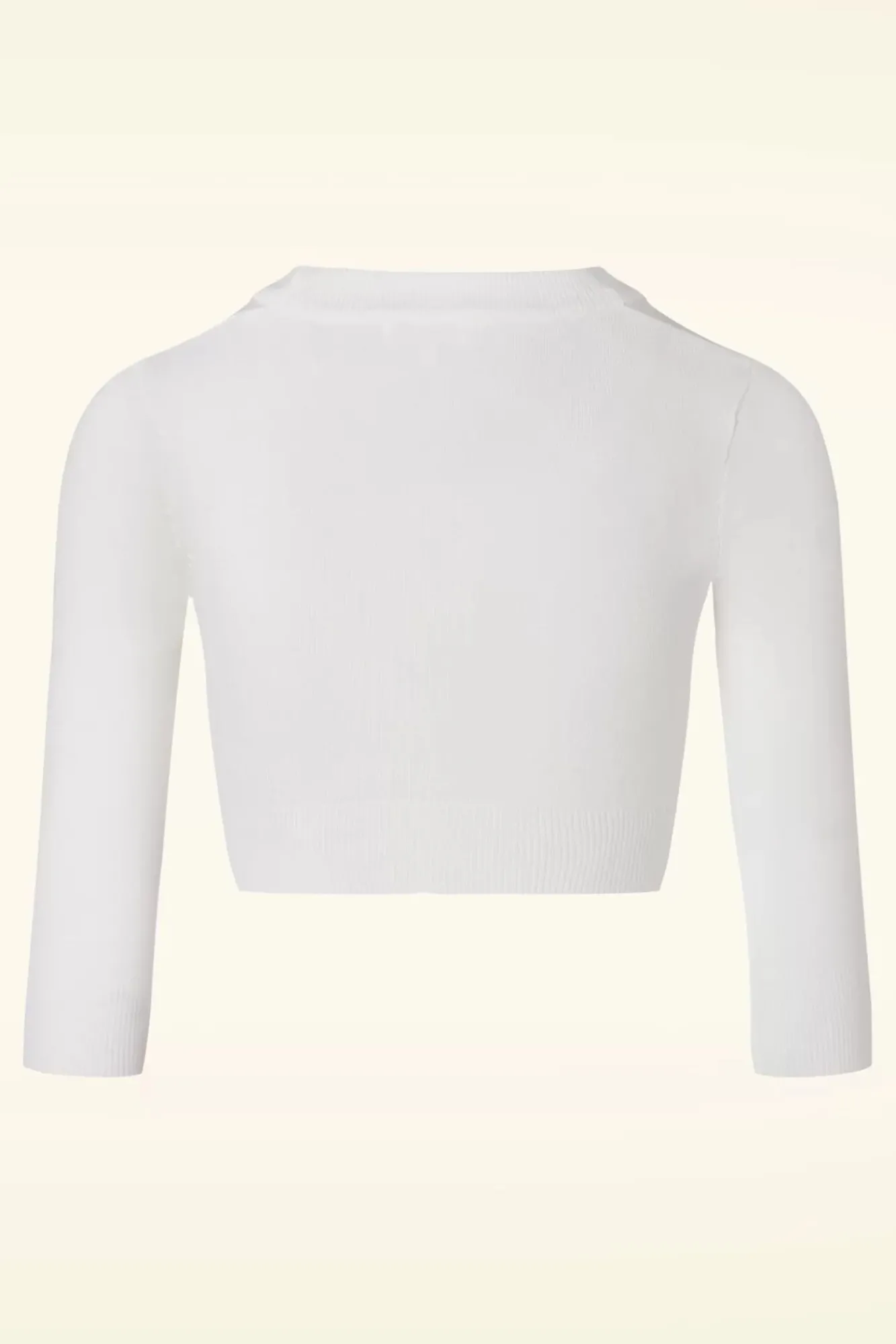 Hot Shela Cropped Vest In Ivoor Vrouwen Vestjes