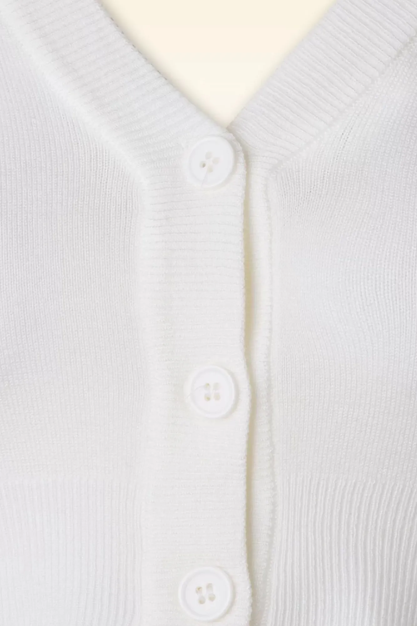 Hot Shela Cropped Vest In Ivoor Vrouwen Vestjes