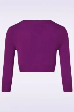 Outlet Shela Cropped Vest In Paars Vrouwen Vestjes