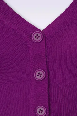 Outlet Shela Cropped Vest In Paars Vrouwen Vestjes