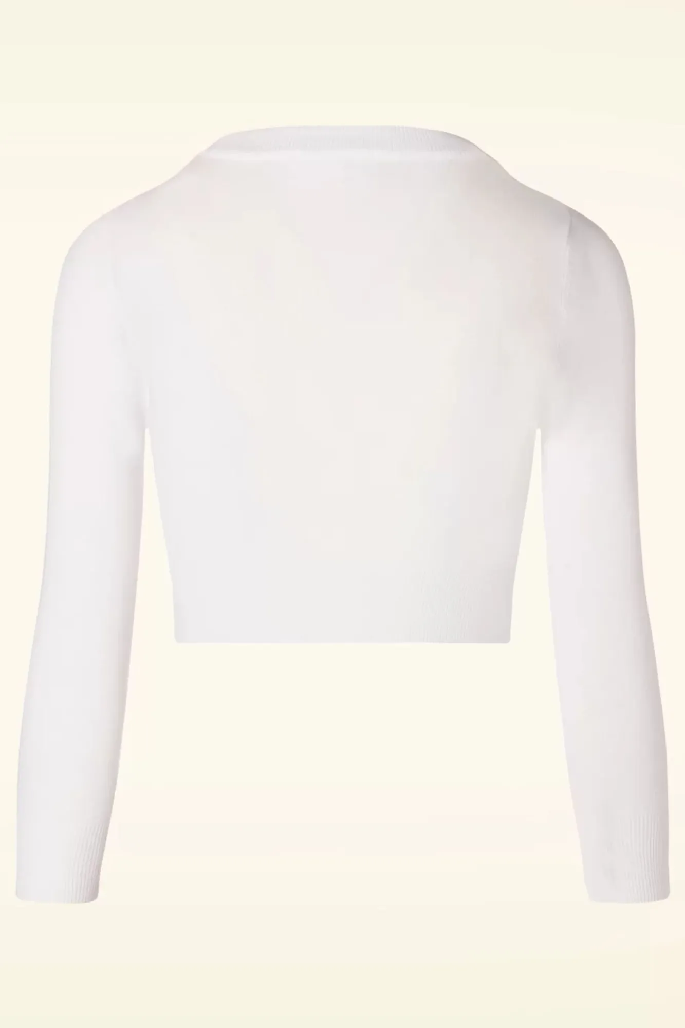 Discount Shela Cropped Vest In Wit Vrouwen Vestjes