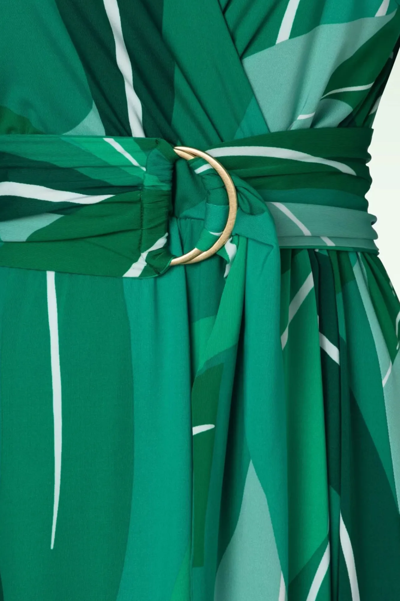 Sale Shelley Crossover Midi Jurk In Groen Vrouwen Plus Size Jurken