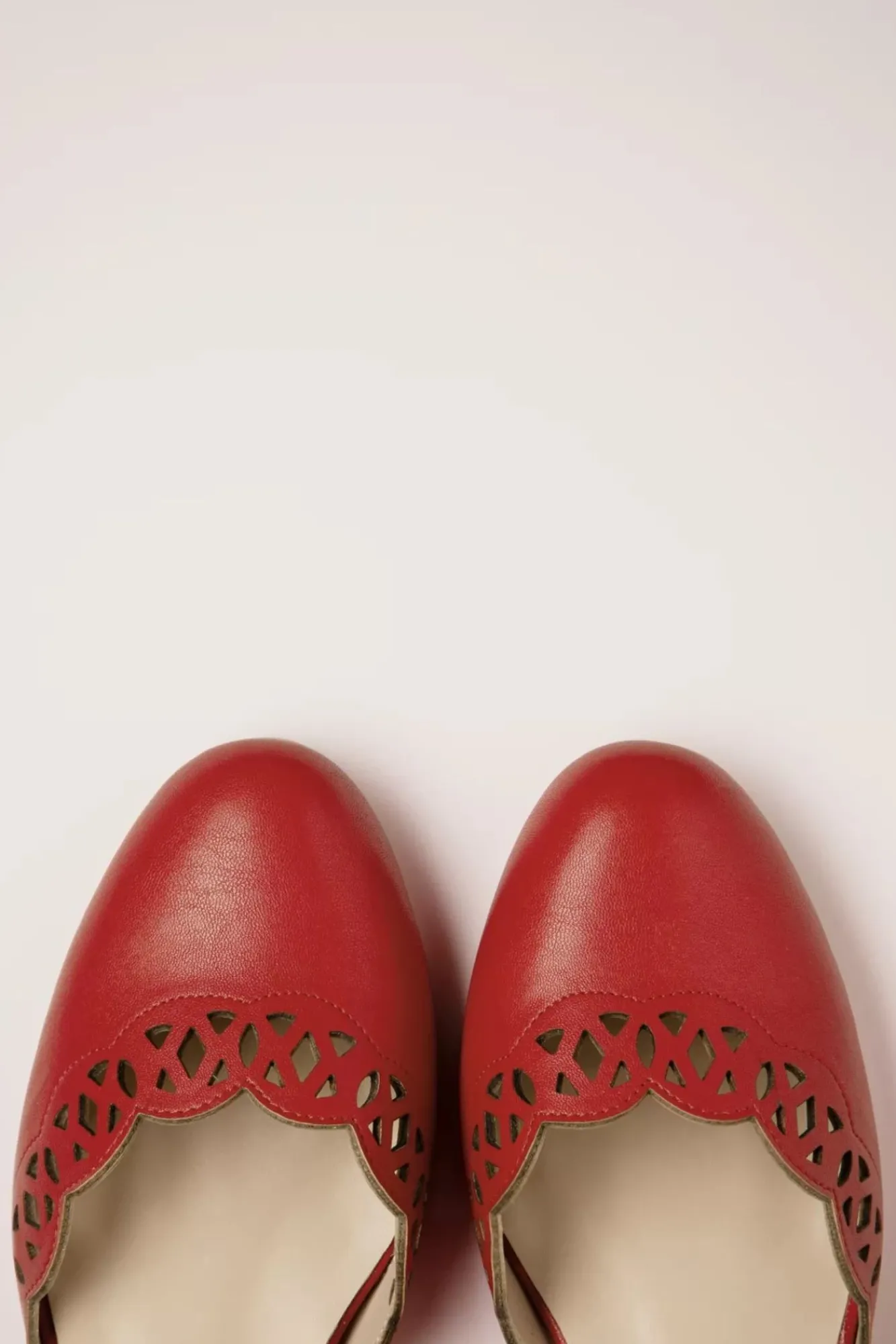 Clearance Siena Ballerina Flats In Rood Vrouwen Ballerina's