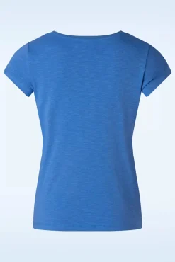 Outlet Sisterhood T-Shirt In Krachtig Blauw Vrouwen T-Shirts