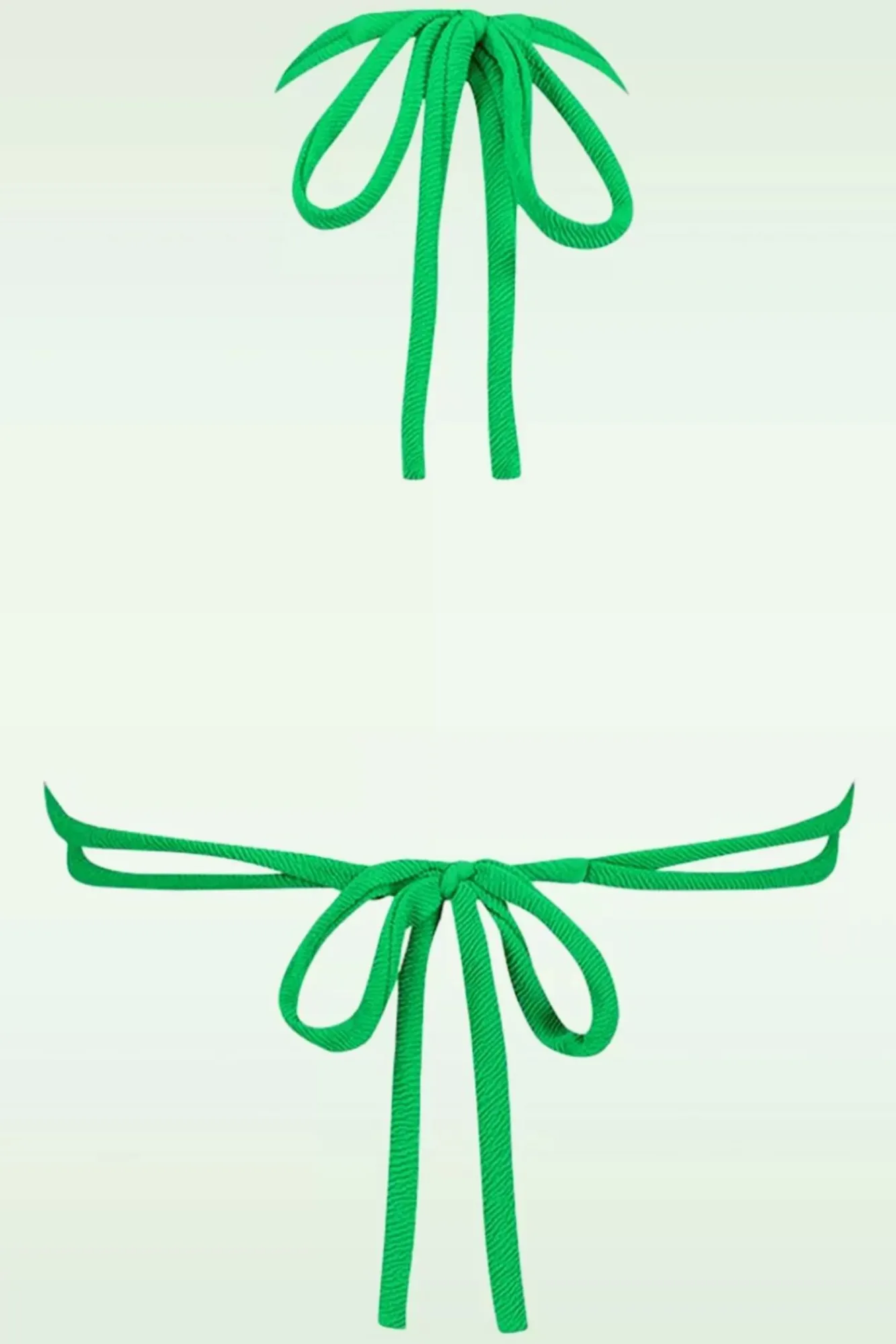 Sale Slide Triangle Bikini Top In Bright Green Relief Vrouwen Bikini's