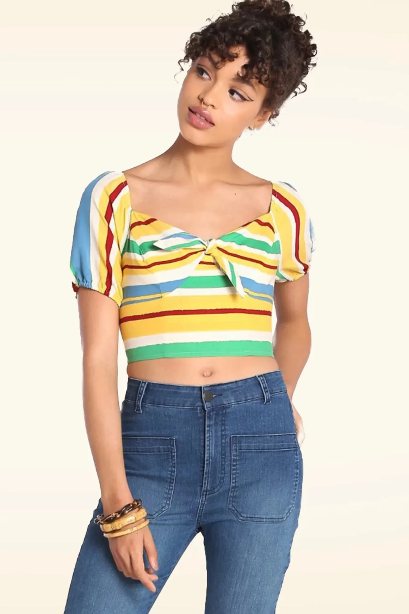 Discount Solange Crop Top In Multi Vrouwen Tops