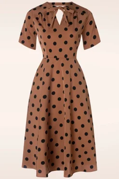 Sale Spot Set Sail Swing Jurk In Bruin Vrouwen Swing Jurken