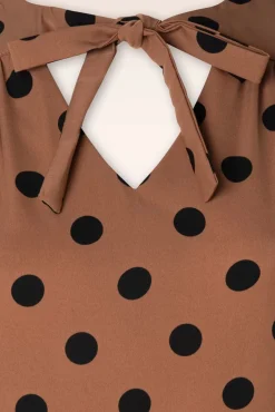 Sale Spot Set Sail Swing Jurk In Bruin Vrouwen Swing Jurken