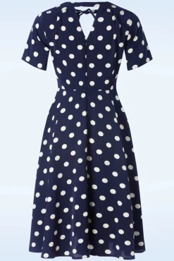 Online Spot Set Sail Swing Jurk In Marineblauw Vrouwen Plus Size Jurken