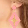 Starburst Oorbellen In Roze Vrouwen Sieraden