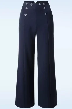 Sale Stay Awhile Broek In Marineblauw Vrouwen Broeken