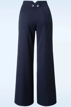 Sale Stay Awhile Broek In Marineblauw Vrouwen Broeken