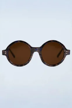 Clearance Stay Shady Ronde Zonnebril In Blauw Vrouwen Zonnebrillen