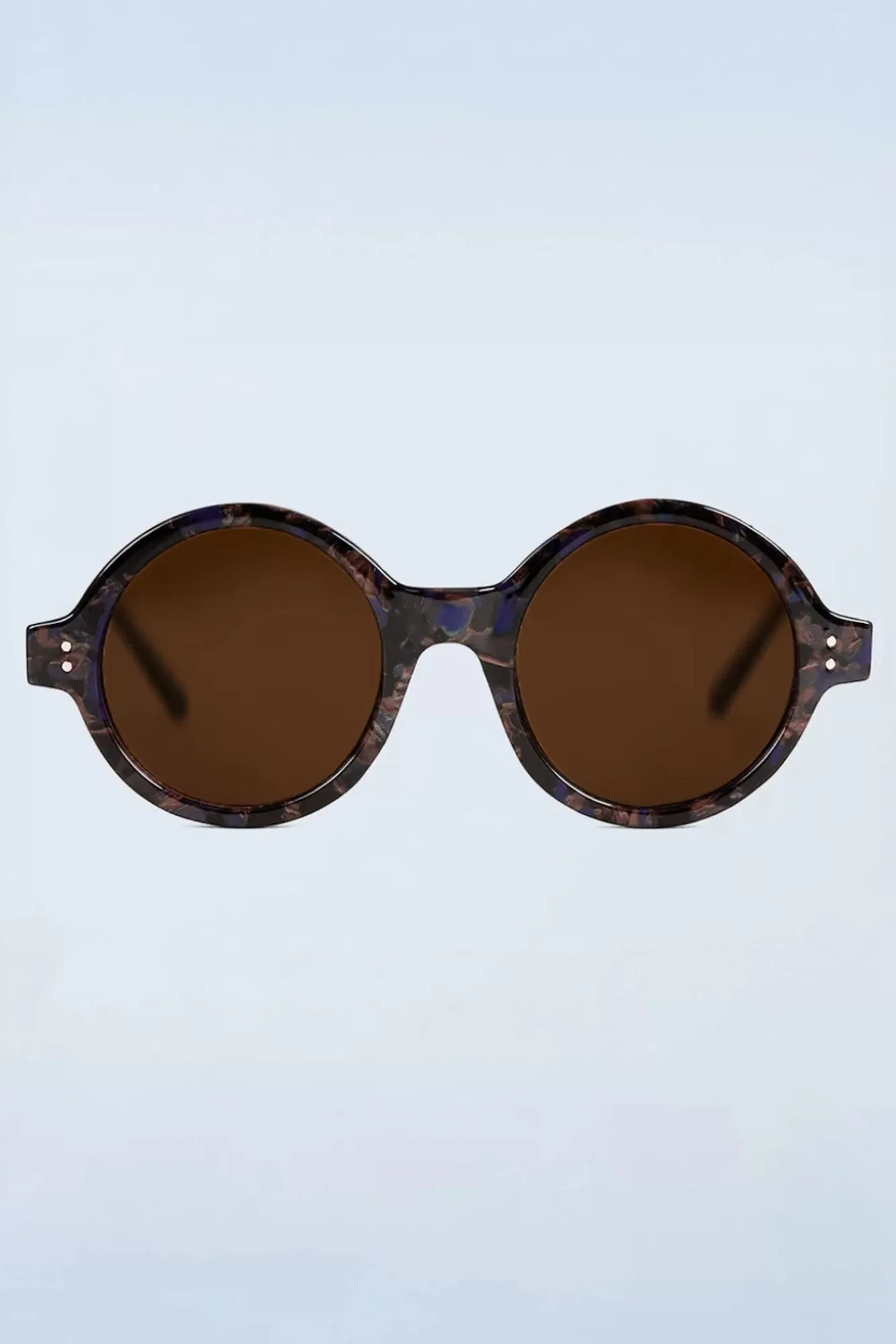 Clearance Stay Shady Ronde Zonnebril In Blauw Vrouwen Zonnebrillen